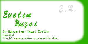 evelin muzsi business card